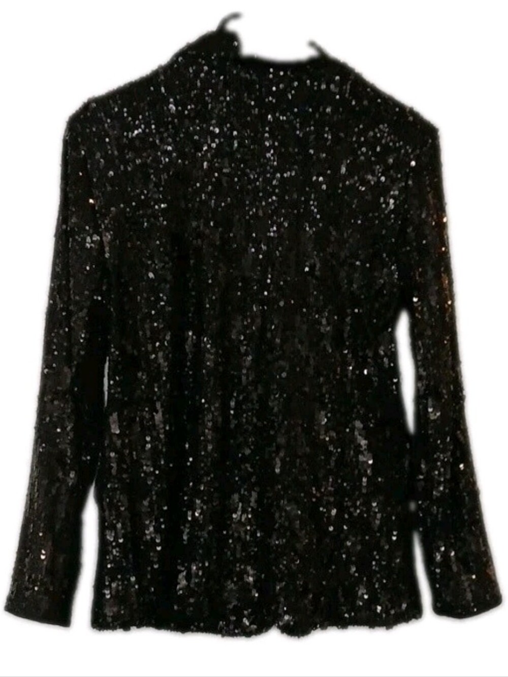 Cable & Gage Size S Blazer Jacket Black Sequins - Picture 3 of 8